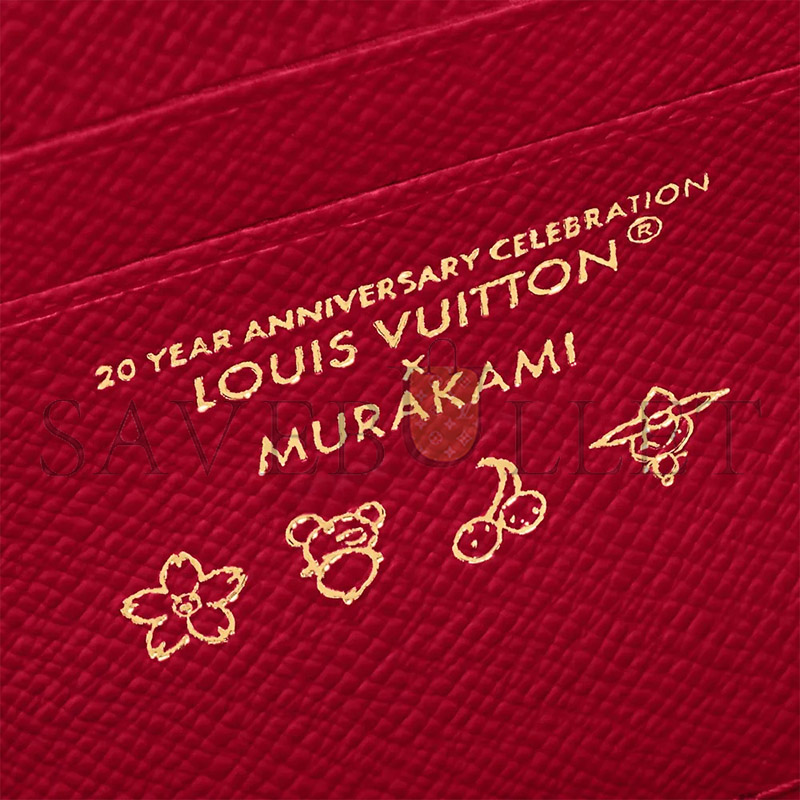 l0*is V*t0n murakami takashi cherry wallet on chain m14239 (23.5*12*4.3cm)